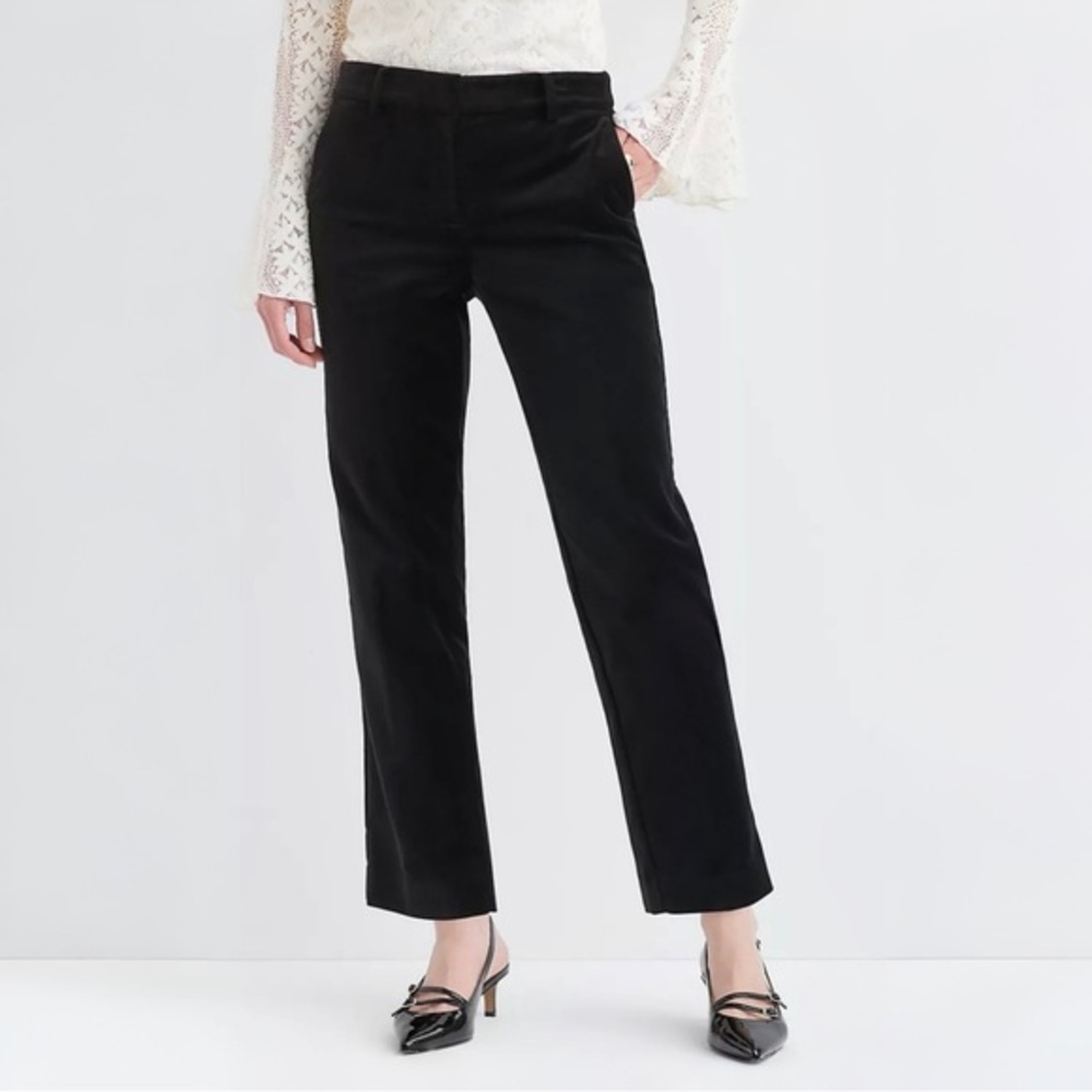 LOFT THE RIVIERA SLIM PANT IN VELOUR
